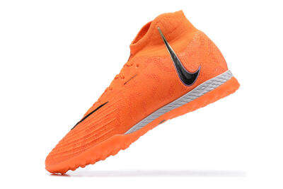 Men's Nike Phantom GX DF Elite TF Football Shoes - Orange/Silver/Black