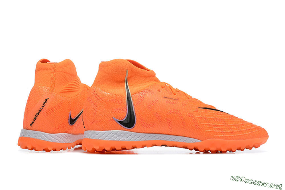 Men's Nike Phantom GX DF Elite TF Football Shoes - Orange/Silver/Black 8