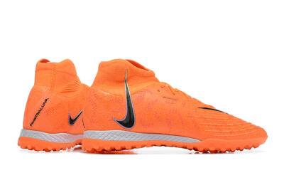 Men's Nike Phantom GX DF Elite TF Football Shoes - Orange/Silver/Black