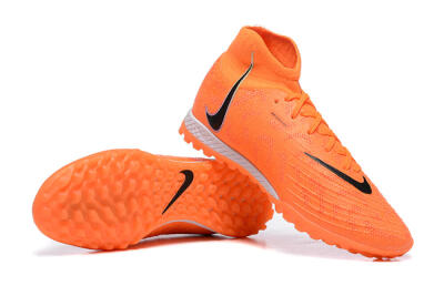 Men's Nike Phantom GX DF Elite TF Football Shoes - Orange/Silver/Black