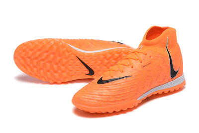 Men's Nike Phantom GX DF Elite TF Football Shoes - Orange/Silver/Black