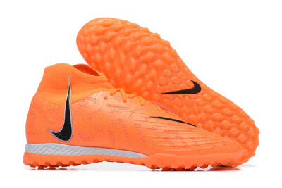 Men's Nike Phantom GX DF Elite TF Football Shoes - Orange/Silver/Black