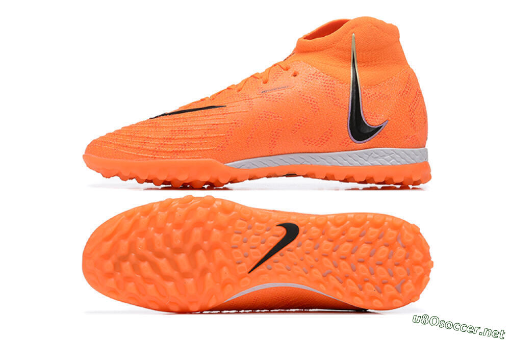 Men's Nike Phantom GX DF Elite TF Football Shoes - Orange/Silver/Black 1