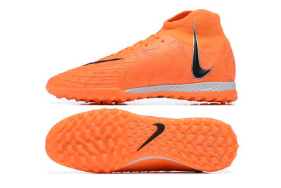 Men's Nike Phantom GX DF Elite TF Football Shoes - Orange/Silver/Black