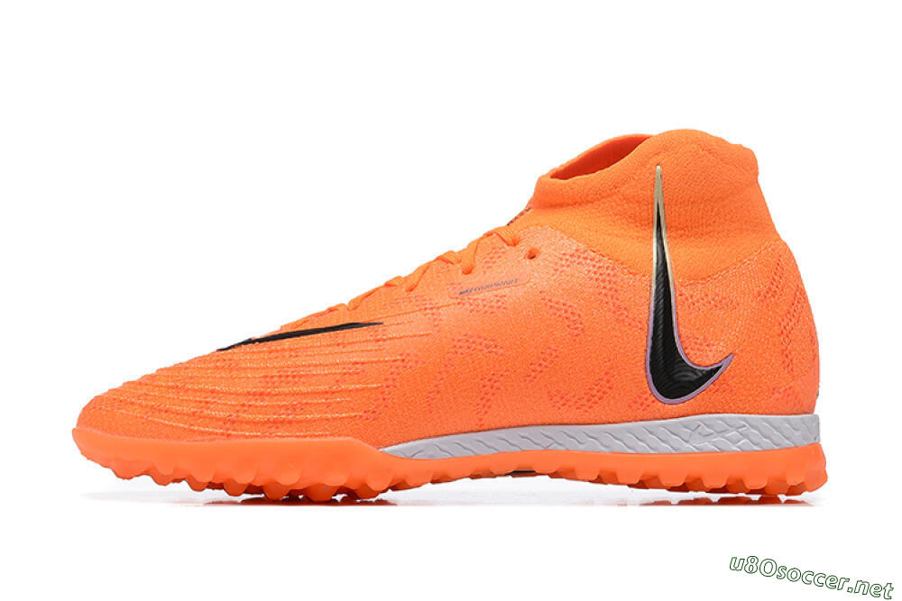Men's Nike Phantom GX DF Elite TF Football Shoes - Orange/Silver/Black 0