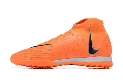 Men's Nike Phantom GX DF Elite TF Football Shoes - Orange/Silver/Black