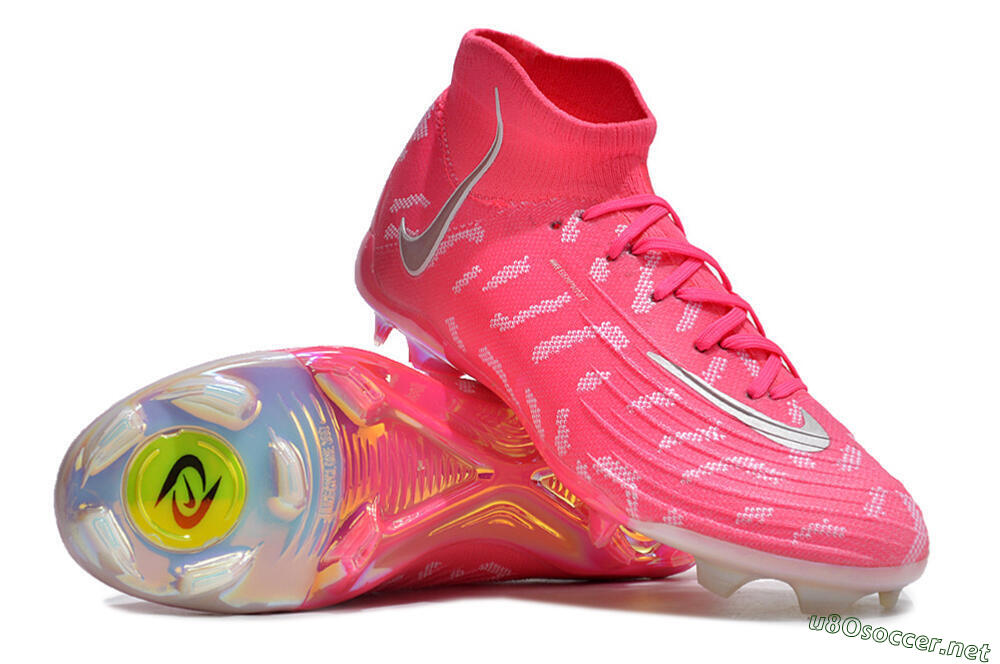 Men's Nike Phantom Luna Elite FG Football Boots - Red/Silver/White 3