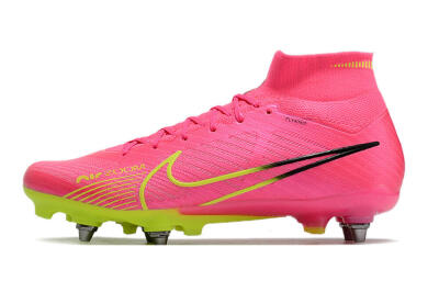 Men's Nike Air Zoom Mercurial Superfly 9 Elite SG Football Boots - Pink/Green/Black