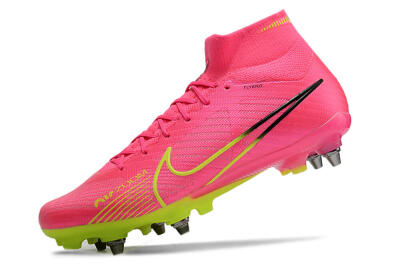 Men's Nike Air Zoom Mercurial Superfly 9 Elite SG Football Boots - Pink/Green/Black