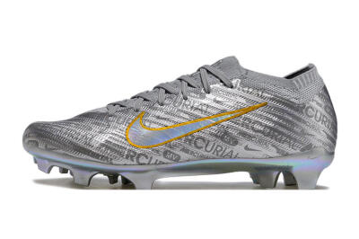 Unisex Nike Air Zoom Mercurial Vapor 15 Elite FG Football Boots - Silver/Gold