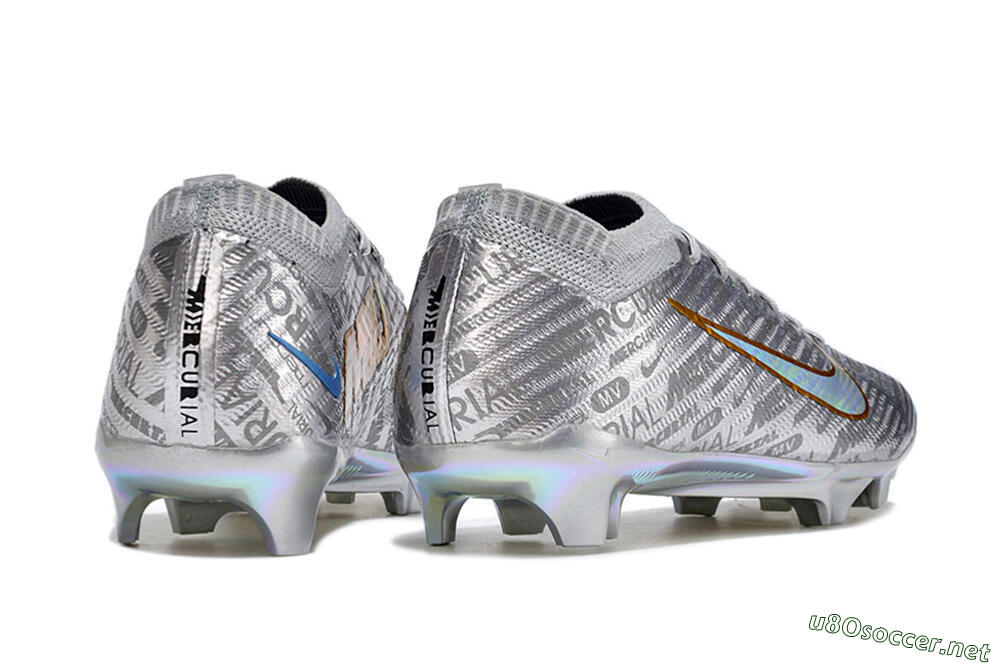 Unisex Nike Air Zoom Mercurial Vapor 15 Elite FG Football Boots - Silver/Gold 9