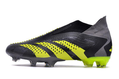Men's Adidas Predator Accuracy+ FG Football Boots - Black/Grey/Yellow