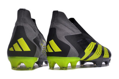 Men's Adidas Predator Accuracy+ FG Football Boots - Black/Grey/Yellow