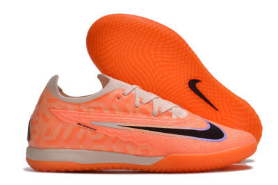 Men's Nike Phantom GX Elite IC Football Shoes - Orange/Black/Purple