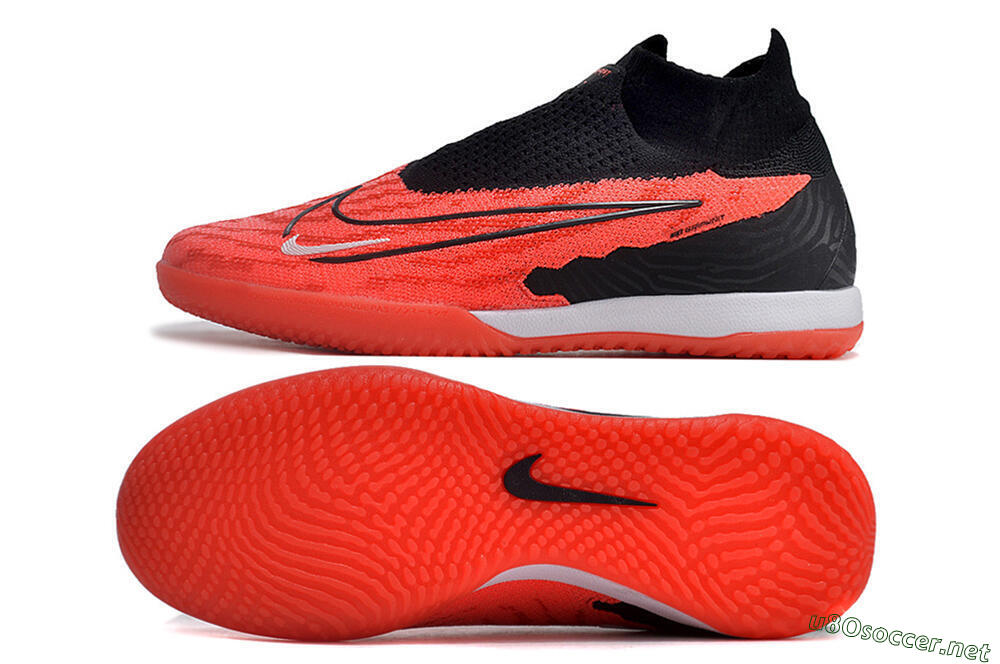 Men's Nike Phantom GX Elite DF Link IC Football Shoes - Red/Black/White 1