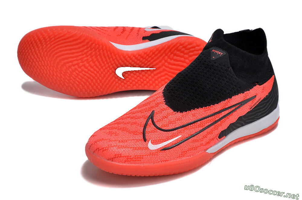 Men's Nike Phantom GX Elite DF Link IC Football Shoes - Red/Black/White 3