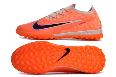 Men's Nike Phantom GX Elite TF Football Shoes - Orange/Black/Purple