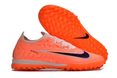Men's Nike Phantom GX Elite TF Football Shoes - Orange/Black/Purple
