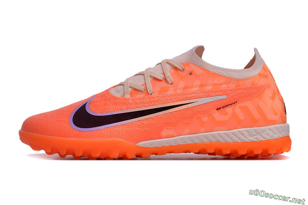 Men's Nike Phantom GX Elite TF Football Shoes - Orange/Black/Purple 0
