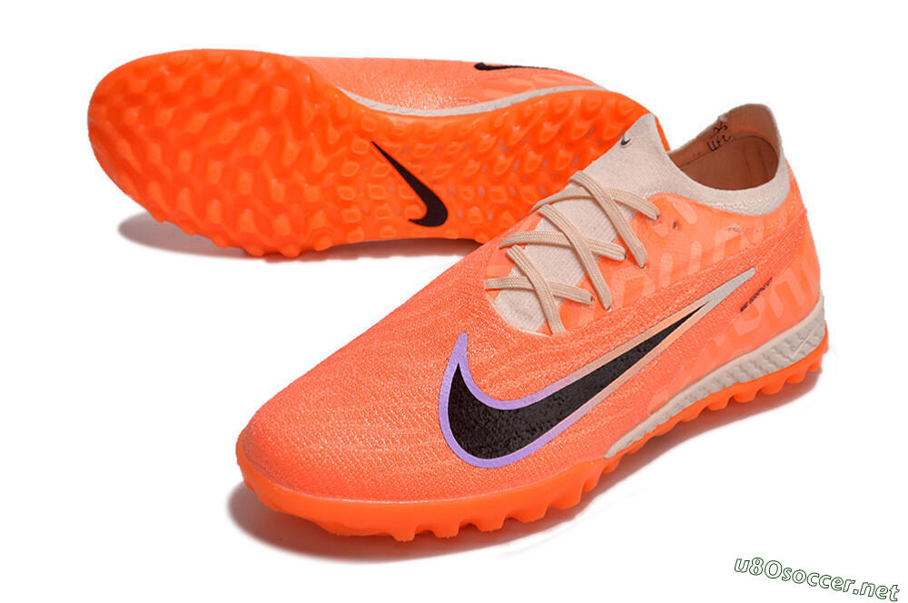 Men's Nike Phantom GX Elite TF Football Shoes - Orange/Black/Purple 3