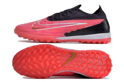 Men's Nike Phantom GX Elite TF Football Shoes - Pink/White/Black