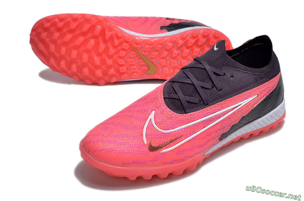 Men's Nike Phantom GX Elite TF Football Shoes - Pink/White/Black 3