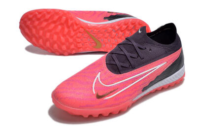 Men's Nike Phantom GX Elite TF Football Shoes - Pink/White/Black
