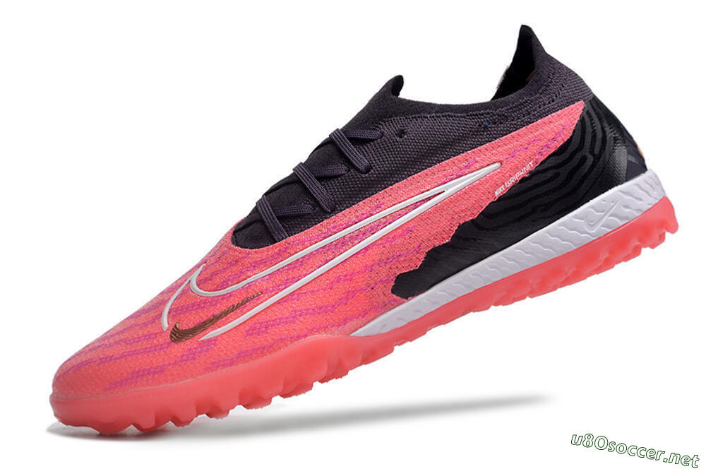 Men's Nike Phantom GX Elite TF Football Shoes - Pink/White/Black 5