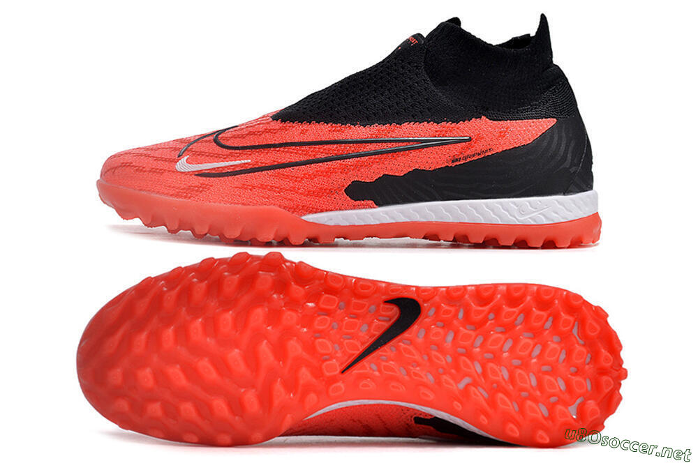 Men's Nike Phantom GX Elite DF Link TF Football Shoes - Red/Black/White 1