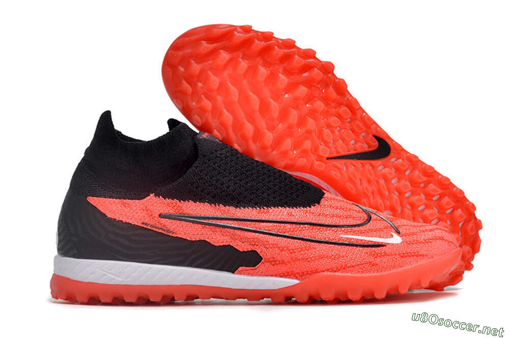 Men's Nike Phantom GX Elite DF Link TF Football Shoes - Red/Black/White 2