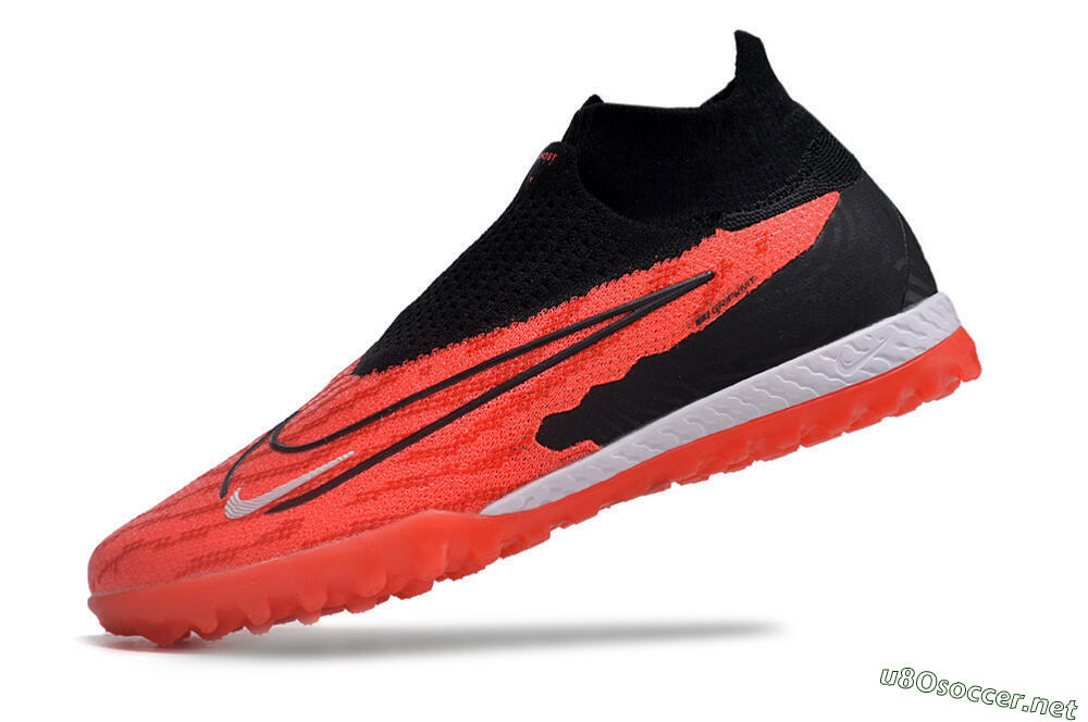 Men's Nike Phantom GX Elite DF Link TF Football Shoes - Red/Black/White 5