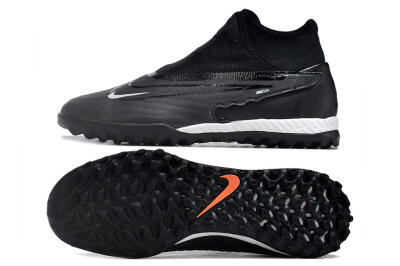 Men's Nike Phantom GX Elite DF Link TF Football Shoes - Black/Grey/White