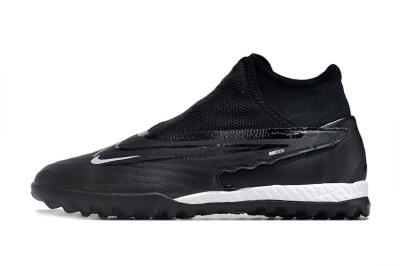 Men's Nike Phantom GX Elite DF Link TF Football Shoes - Black/Grey/White