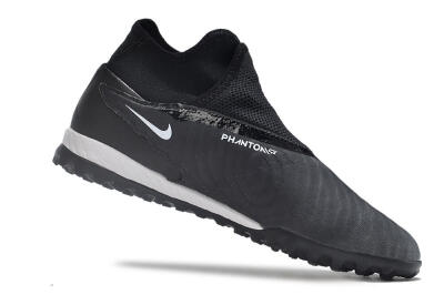 Men's Nike Phantom GX Elite DF Link TF Football Shoes - Black/Grey/White