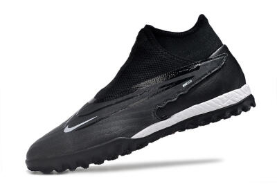 Men's Nike Phantom GX Elite DF Link TF Football Shoes - Black/Grey/White