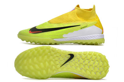 Men's Nike Phantom GX Elite DF Link TF Football Shoes - Yellow/Black/Red