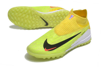 Men's Nike Phantom GX Elite DF Link TF Football Shoes - Yellow/Black/Red