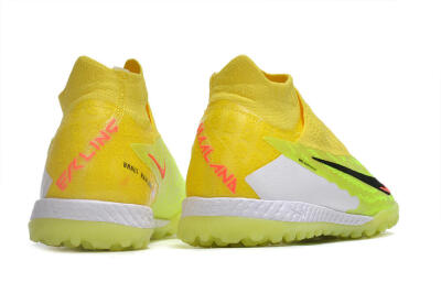 Men's Nike Phantom GX Elite DF Link TF Football Shoes - Yellow/Black/Red
