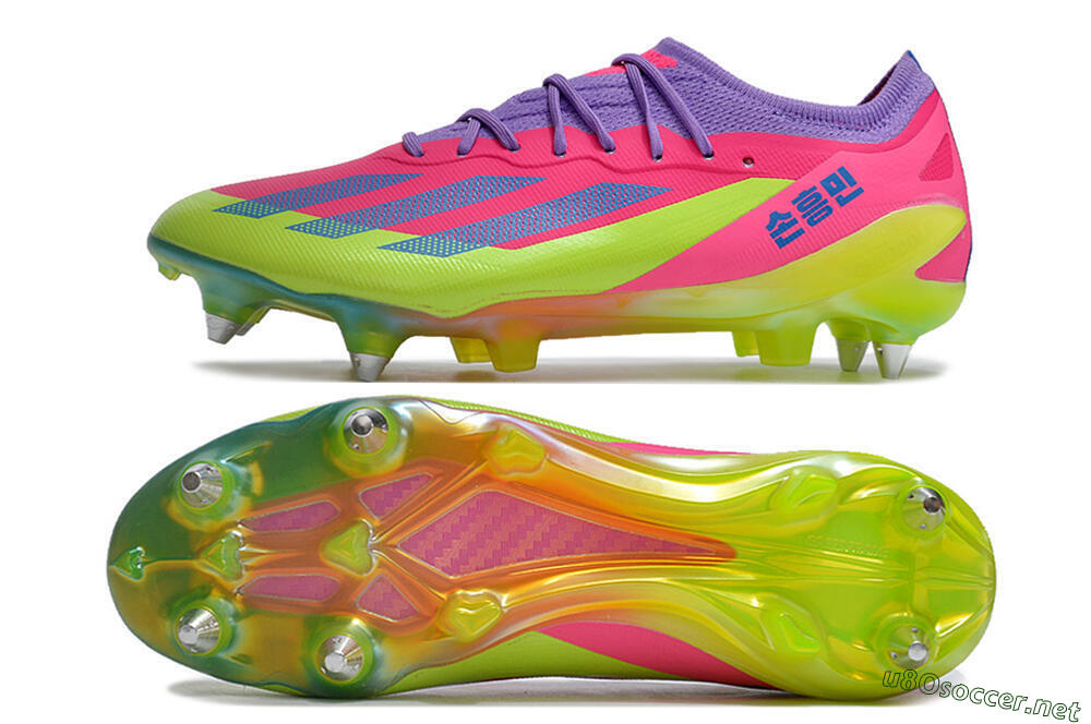 Men's Adidas X Crazyfast.1 SG Football Boots - Purple/Pink/Blue/Yellow 1