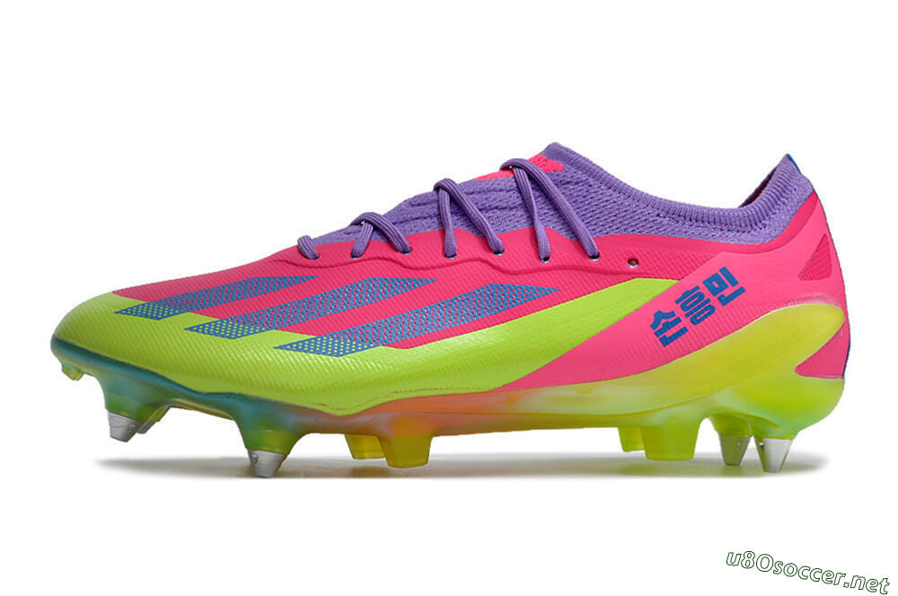 Men's Adidas X Crazyfast.1 SG Football Boots - Purple/Pink/Blue/Yellow 0