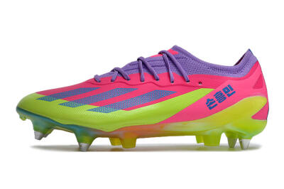 Men's Adidas X Crazyfast.1 SG Football Boots - Purple/Pink/Blue/Yellow