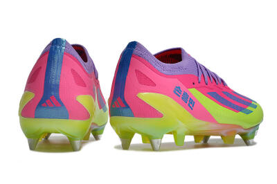 Men's Adidas X Crazyfast.1 SG Football Boots - Purple/Pink/Blue/Yellow