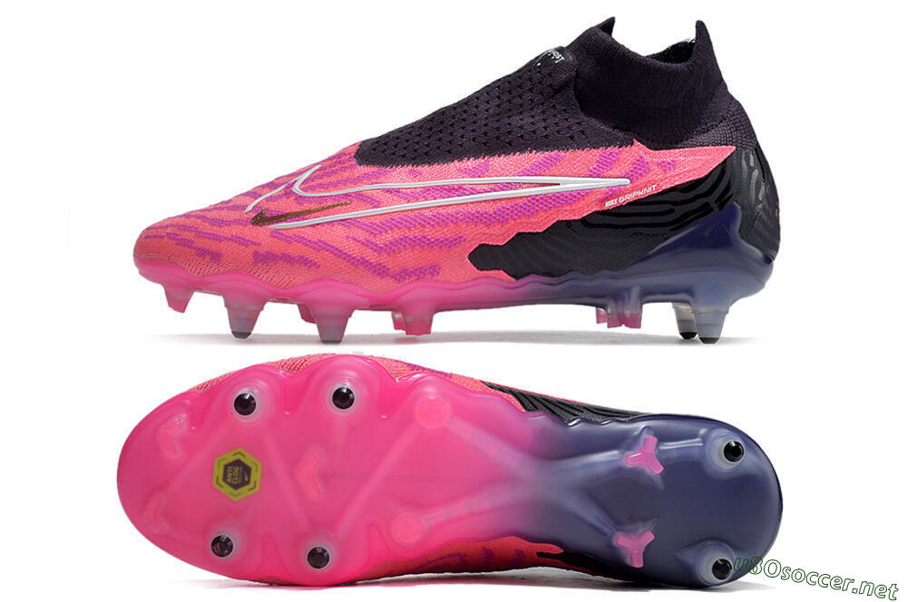 Men's Nike Phantom GX Elite Link Pro SG Football Boots - Pink/White/Black 1