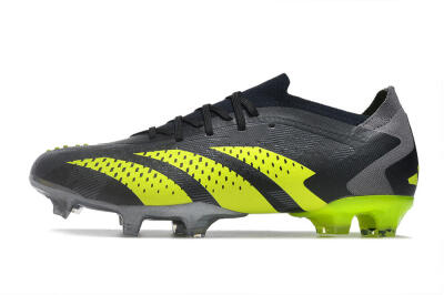 Men's Adidas Predator Accuracy Paul Pogba.1 FG Football Boots - Grey/Black/Yellow