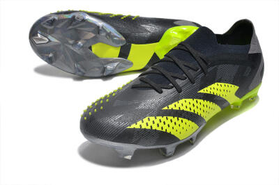 Men's Adidas Predator Accuracy Paul Pogba.1 FG Football Boots - Grey/Black/Yellow