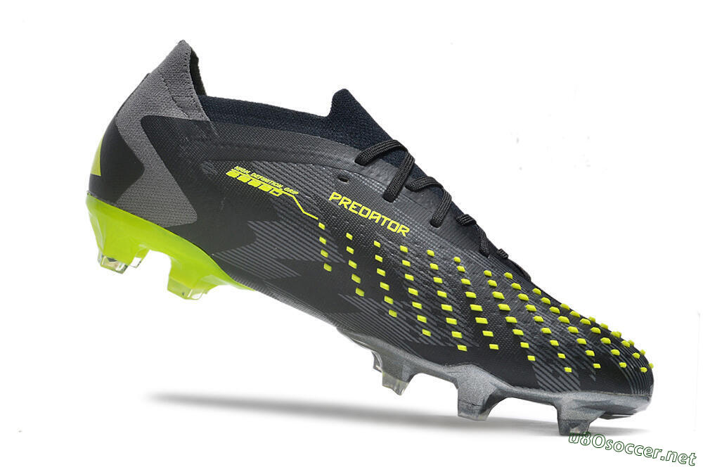 Men's Adidas Predator Accuracy Paul Pogba.1 FG Football Boots - Grey/Black/Yellow 4