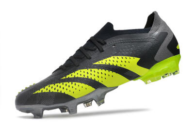 Men's Adidas Predator Accuracy Paul Pogba.1 FG Football Boots - Grey/Black/Yellow