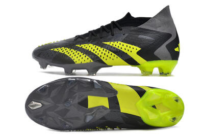 Men's Adidas Predator Accuracy.1 FG Football Boots - Black/Grey/Yellow