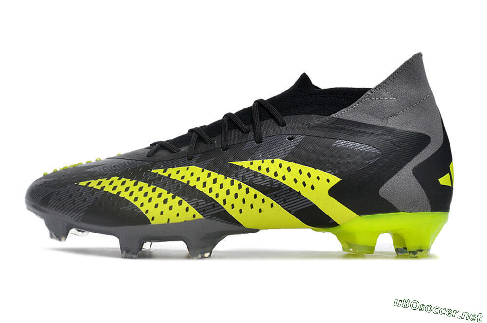 Men's Adidas Predator Accuracy.1 FG Football Boots - Black/Grey/Yellow 0