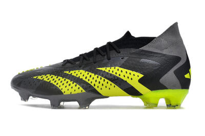 Men's Adidas Predator Accuracy.1 FG Football Boots - Black/Grey/Yellow
